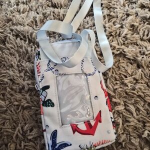Vera Bradley Nautical RFID Smartphone Crossbody Wallet Cruise Travel Bag